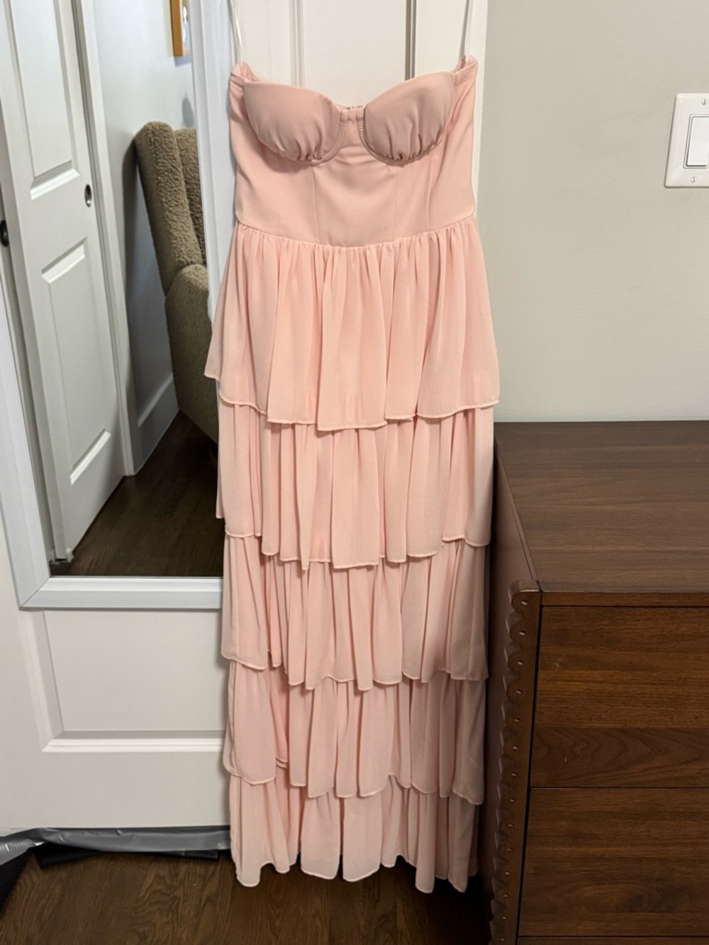 Lovers + Friends Hattie Dress Baby Pink